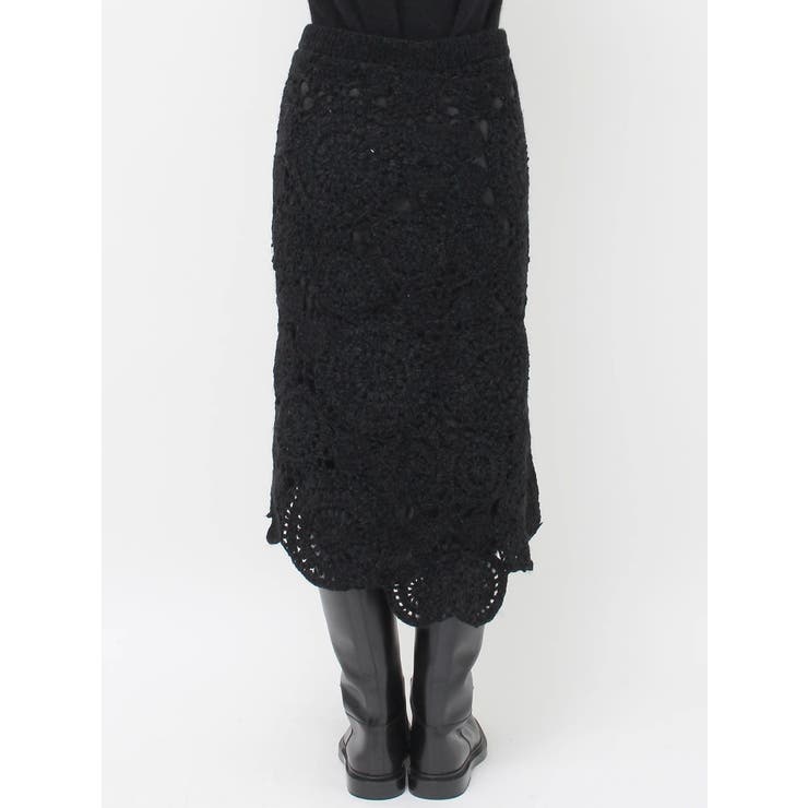 【Htage】モールヤーンアシメニットスカート | Ungrid | 詳細画像14 