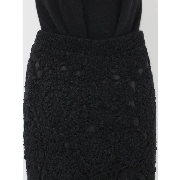 【Htage】モールヤーンアシメニットスカート | Ungrid | 詳細画像15 