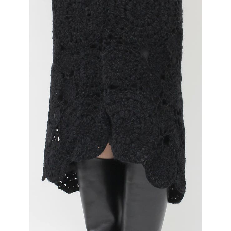 【Htage】モールヤーンアシメニットスカート | Ungrid | 詳細画像16 