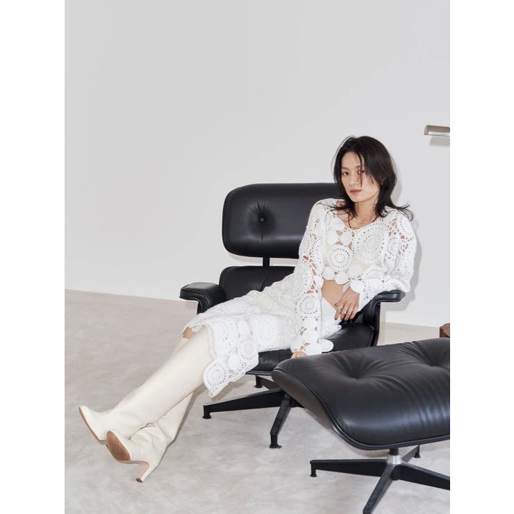 【Htage】モールヤーンアシメニットスカート | Ungrid | 詳細画像9 