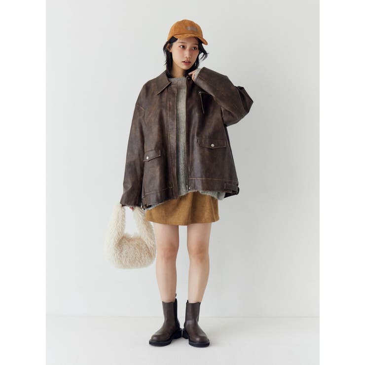 フェイクスウェードミニスカート | Ungrid | 詳細画像12 