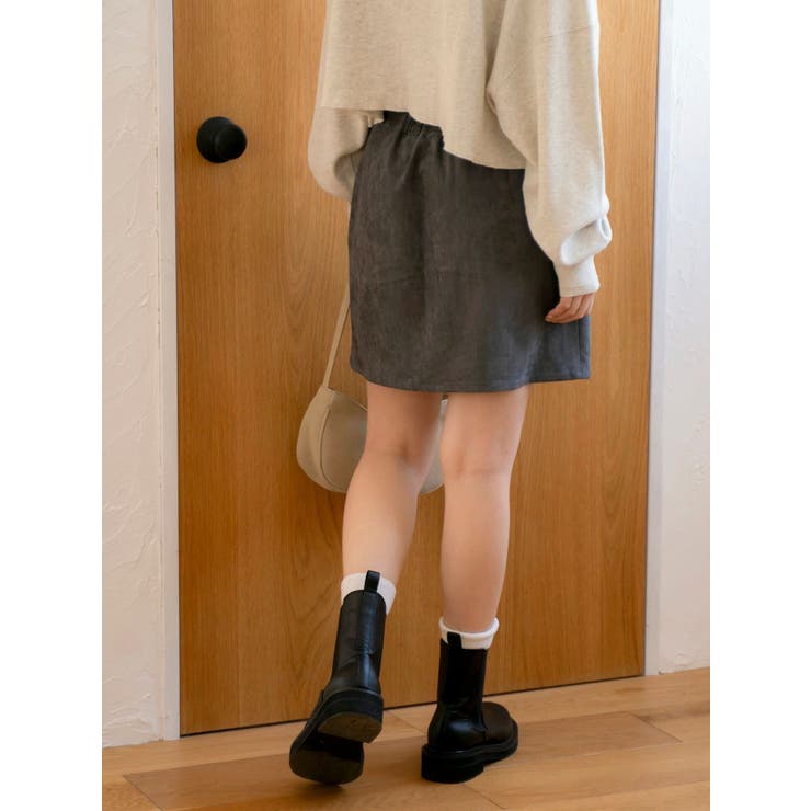 フェイクスウェードミニスカート | Ungrid | 詳細画像4 