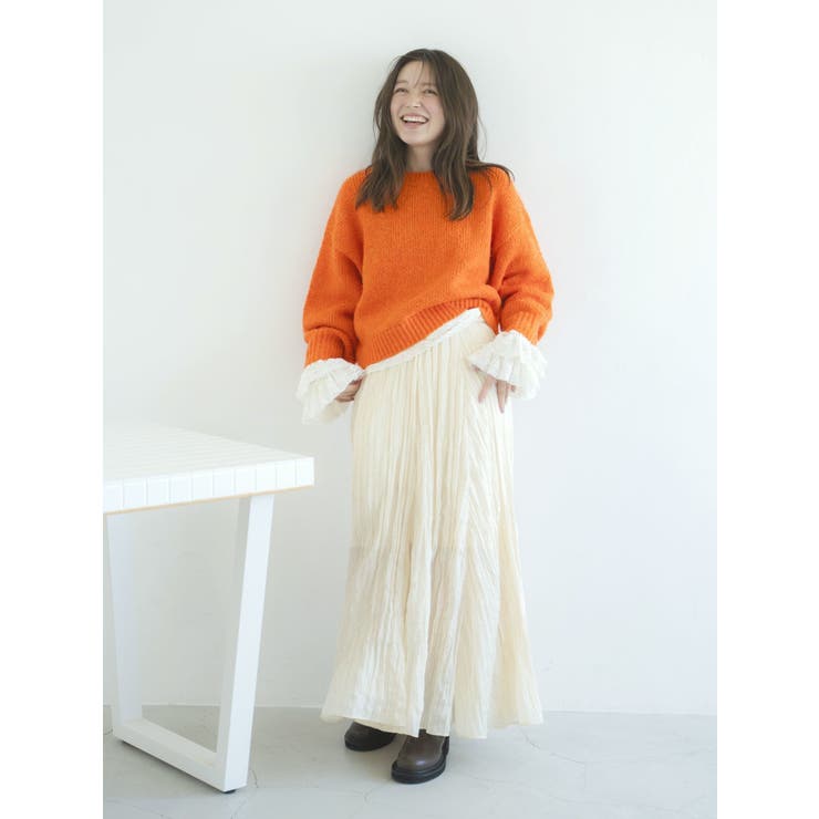 クリンクルボリュームスカート | Ungrid | 詳細画像4 