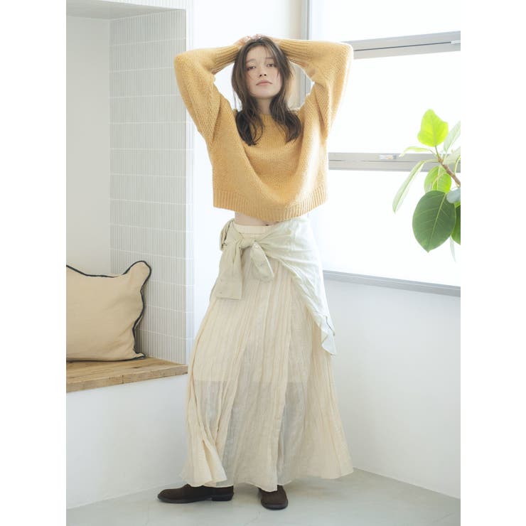クリンクルボリュームスカート | Ungrid | 詳細画像8 