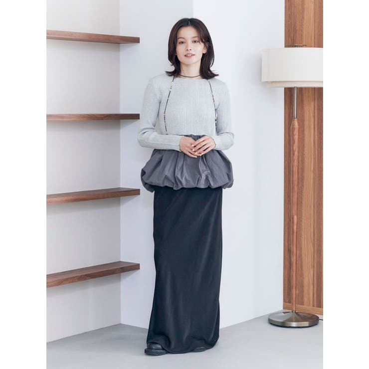 サテンフレアスカート | Ungrid | 詳細画像13 