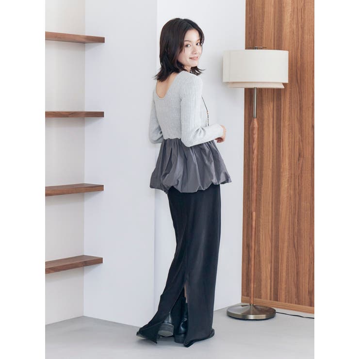 サテンフレアスカート | Ungrid | 詳細画像14 