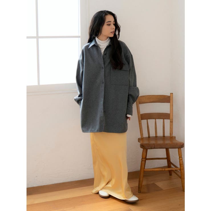 サテンフレアスカート | Ungrid | 詳細画像21 