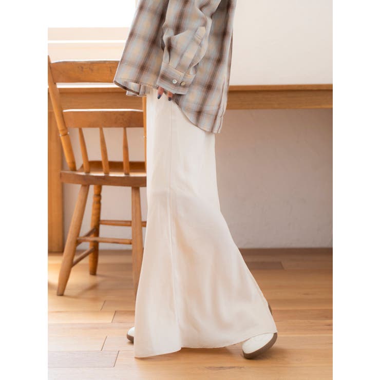 サテンフレアスカート | Ungrid | 詳細画像3 