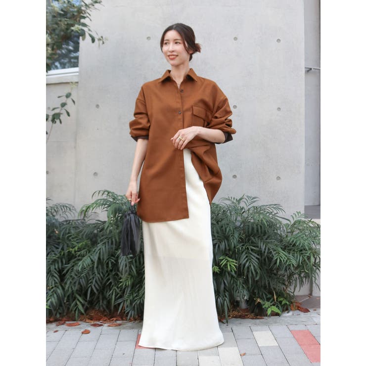 サテンフレアスカート | Ungrid | 詳細画像42 