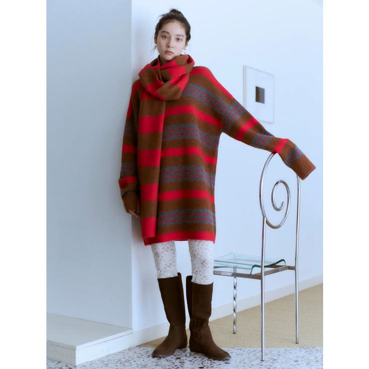 マルチボーダーマフラー | Ungrid | 詳細画像4 