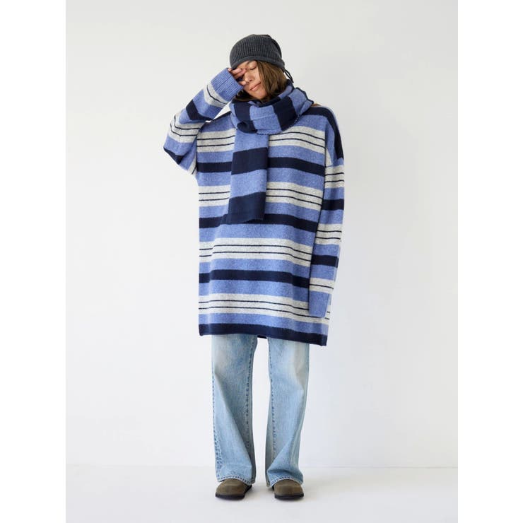 マルチボーダーマフラー | Ungrid | 詳細画像7 