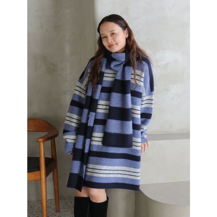 マルチボーダーマフラー | Ungrid | 詳細画像8 