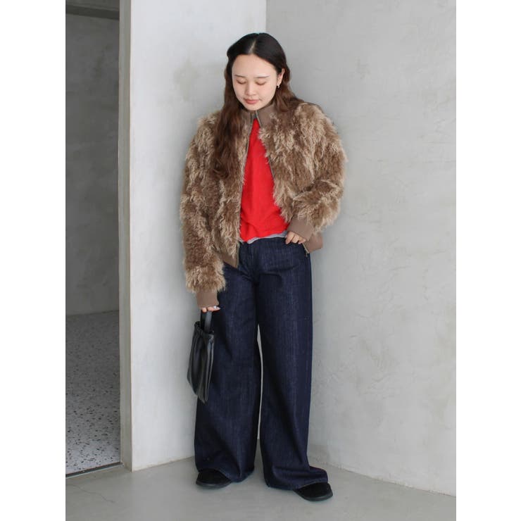 スクエアショルダーレザーバッグ | Ungrid | 詳細画像5 