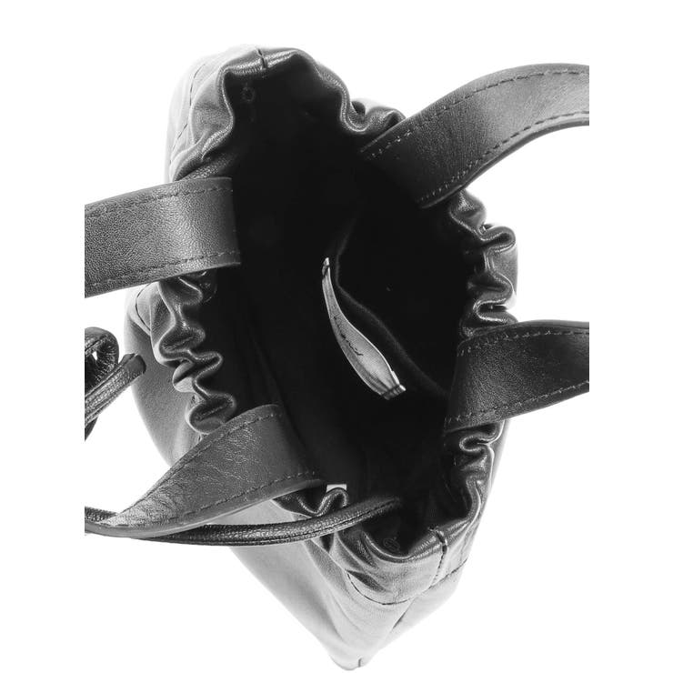 スクエアショルダーレザーバッグ | Ungrid | 詳細画像8 