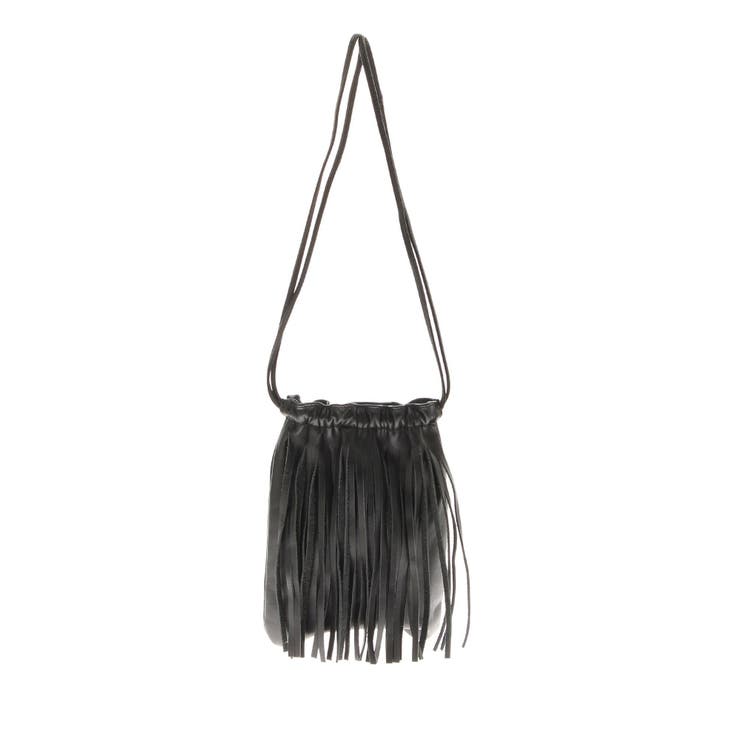 フリンジデザインレザーショルダーバッグ | Ungrid | 詳細画像10 