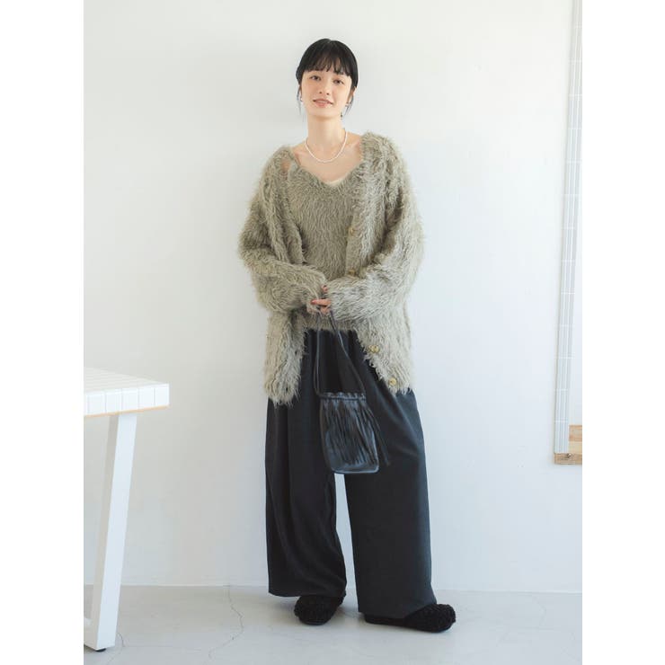 フリンジデザインレザーショルダーバッグ | Ungrid | 詳細画像4 