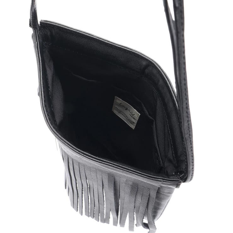 フリンジデザインレザーショルダーバッグ | Ungrid | 詳細画像9 
