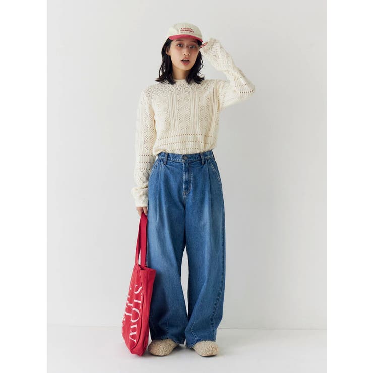 タックデザインカーブデニム | Ungrid | 詳細画像11 