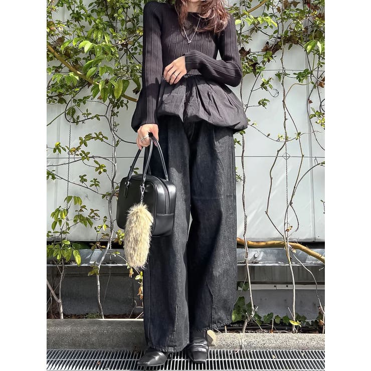 タックデザインカーブデニム | Ungrid | 詳細画像13 