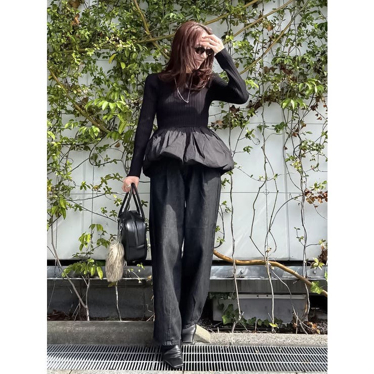 タックデザインカーブデニム | Ungrid | 詳細画像14 