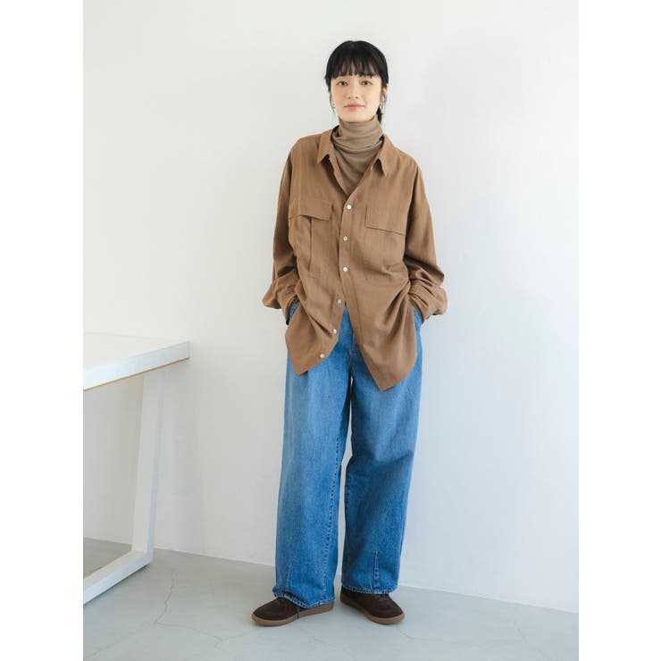 タックデザインカーブデニム[品番：MKSW0066343]｜Ungrid（アン