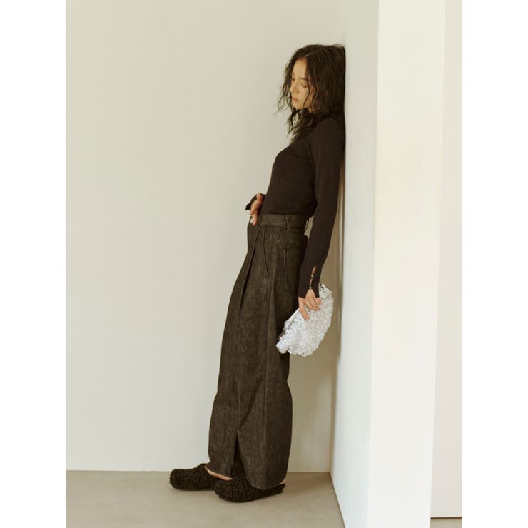 タックデザインカーブデニム | Ungrid | 詳細画像3 