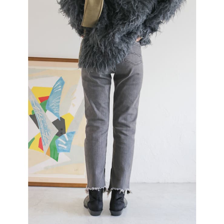 ヘムデザインストレッチデニム | Ungrid | 詳細画像10 