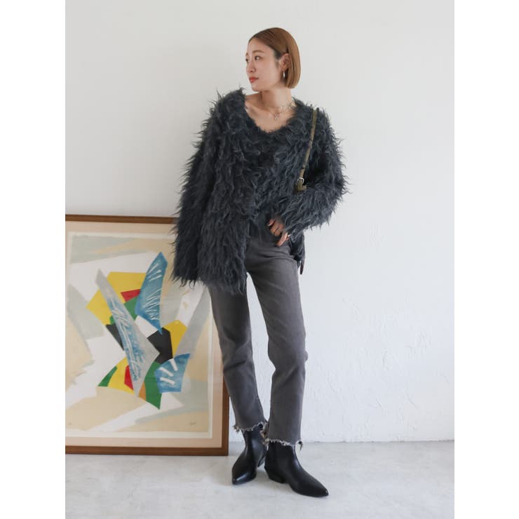 ヘムデザインストレッチデニム | Ungrid | 詳細画像11 