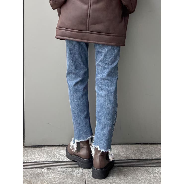 ヘムデザインストレッチデニム | Ungrid | 詳細画像16 