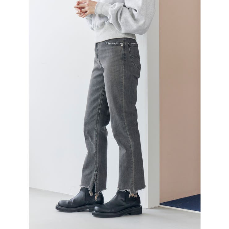 ヘムデザインストレッチデニム | Ungrid | 詳細画像3 