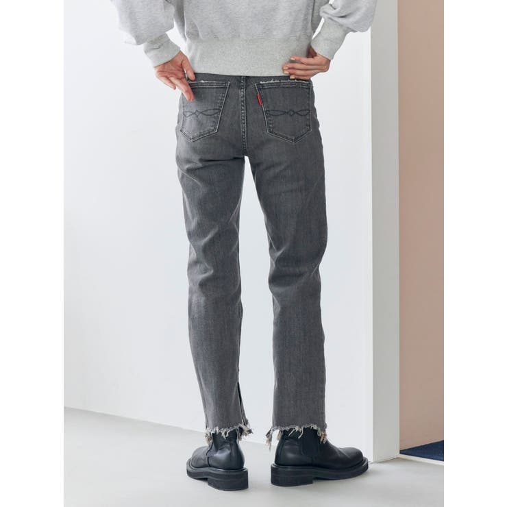 ヘムデザインストレッチデニム | Ungrid | 詳細画像4 