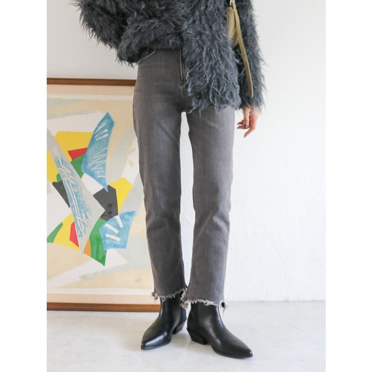 ヘムデザインストレッチデニム | Ungrid | 詳細画像8 