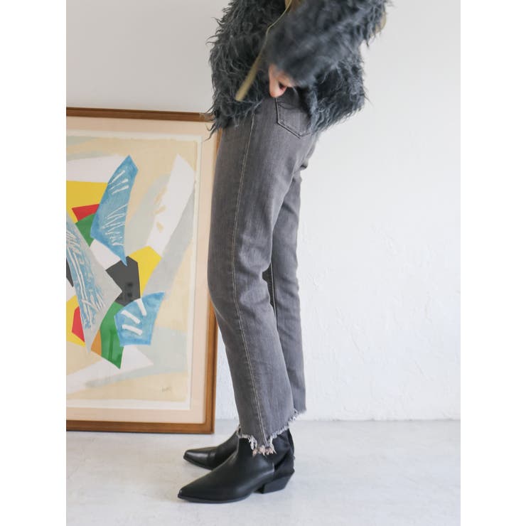 ヘムデザインストレッチデニム | Ungrid | 詳細画像9 