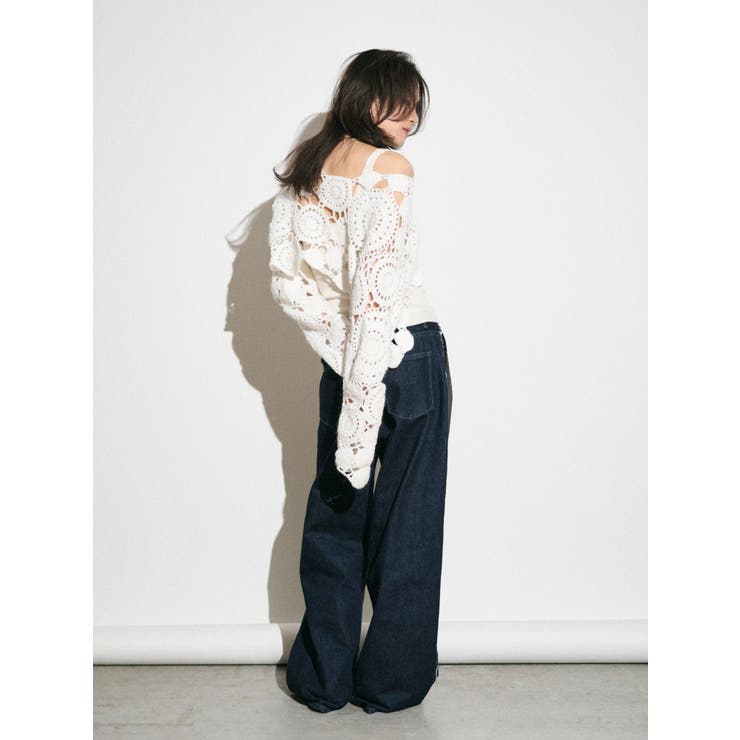 【Htage】ドッキングデニムパンツ | Ungrid | 詳細画像7 