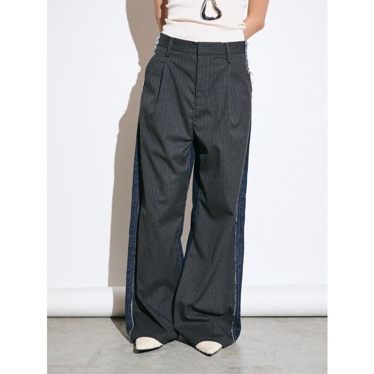 ブルー | 【Htage】ドッキングデニムパンツ | Ungrid