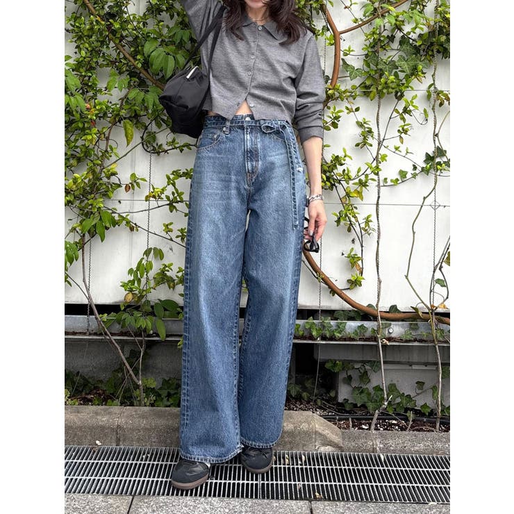 百田夏菜子コラボ】レースコンビルーズデニム[品番：MKSW0066046