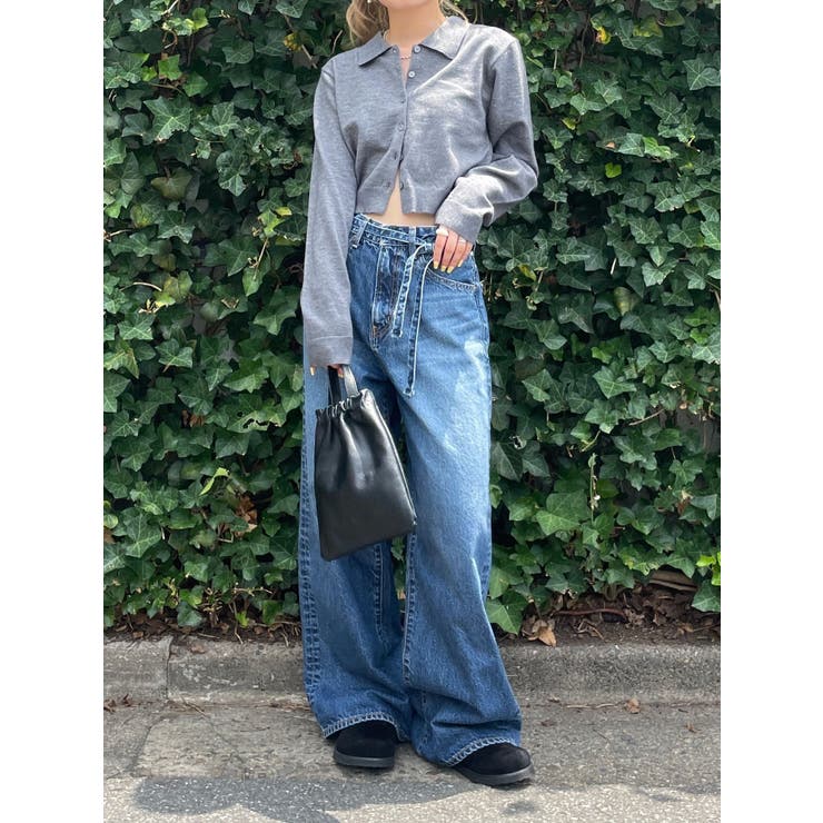 ungrid 【百田夏菜子コラボ】レースコンビルーズデニム 百田夏菜子コラボ】レースコンビルーズデニム[品番：MKSW0066046