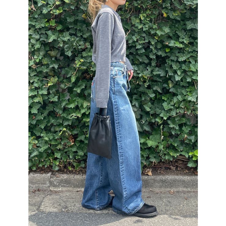 百田夏菜子コラボ】レースコンビルーズデニム[品番：MKSW0066046