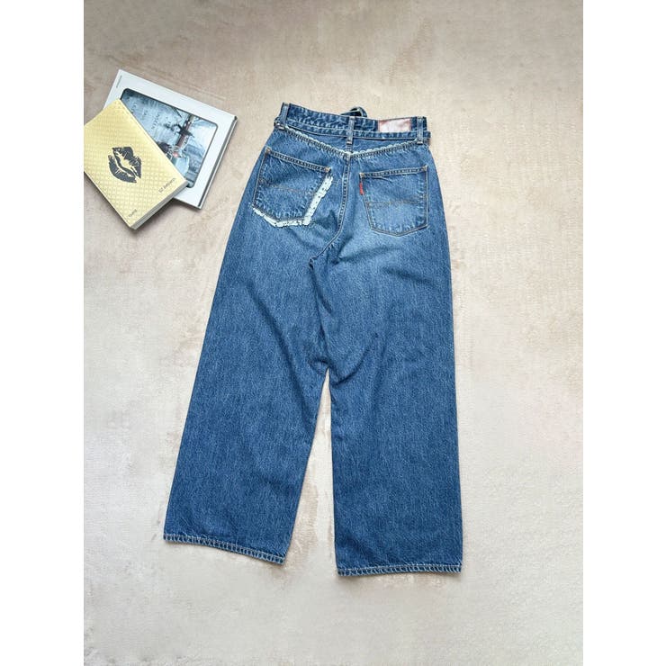 百田夏菜子コラボ】レースコンビルーズデニム[品番：MKSW0066046