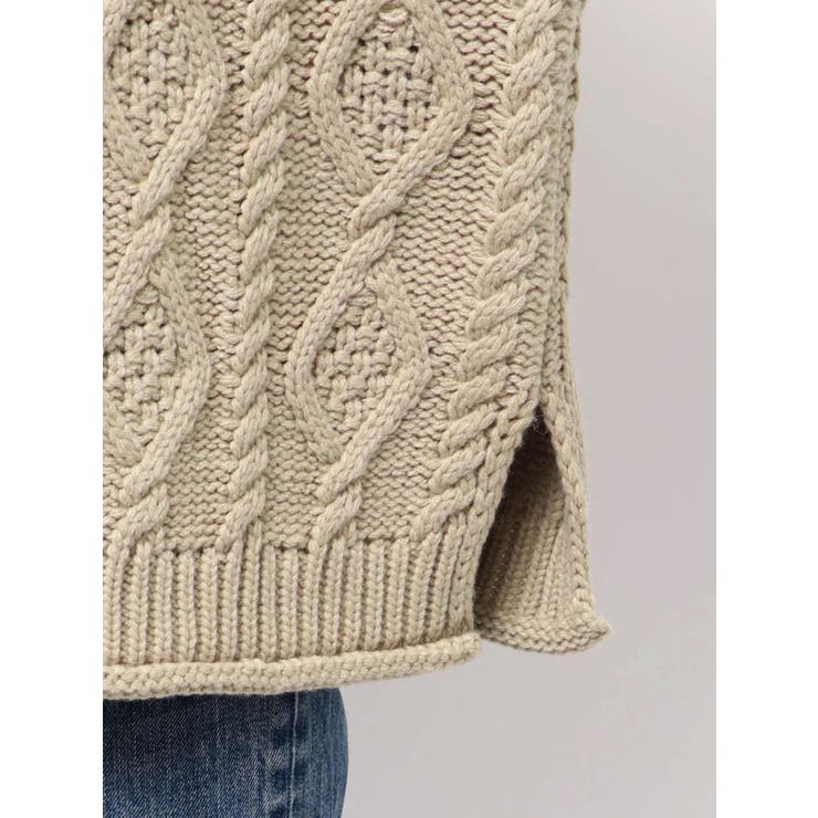 【WEB限定】パッチワークケーブルニット | Ungrid | 詳細画像40 