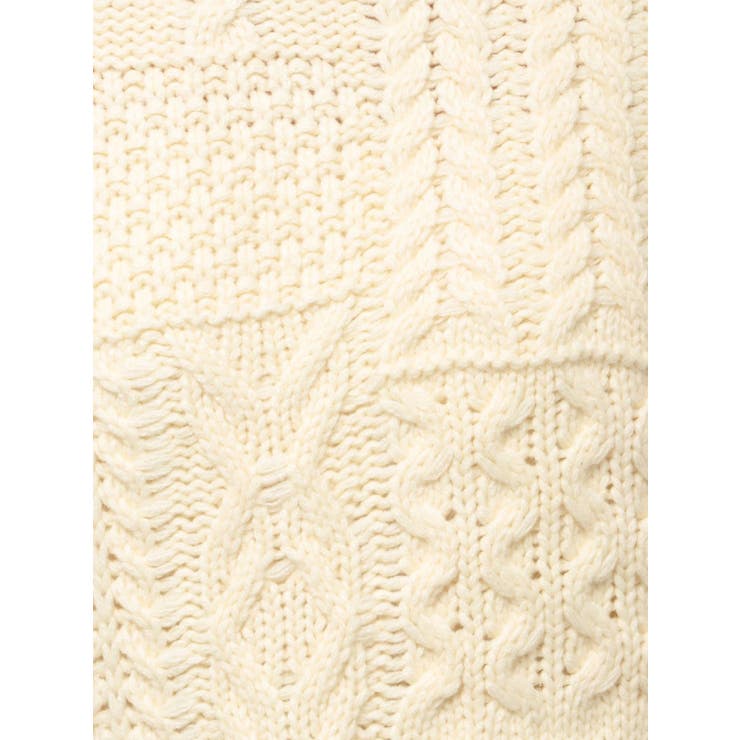 【WEB限定】パッチワークケーブルニット | Ungrid | 詳細画像43 