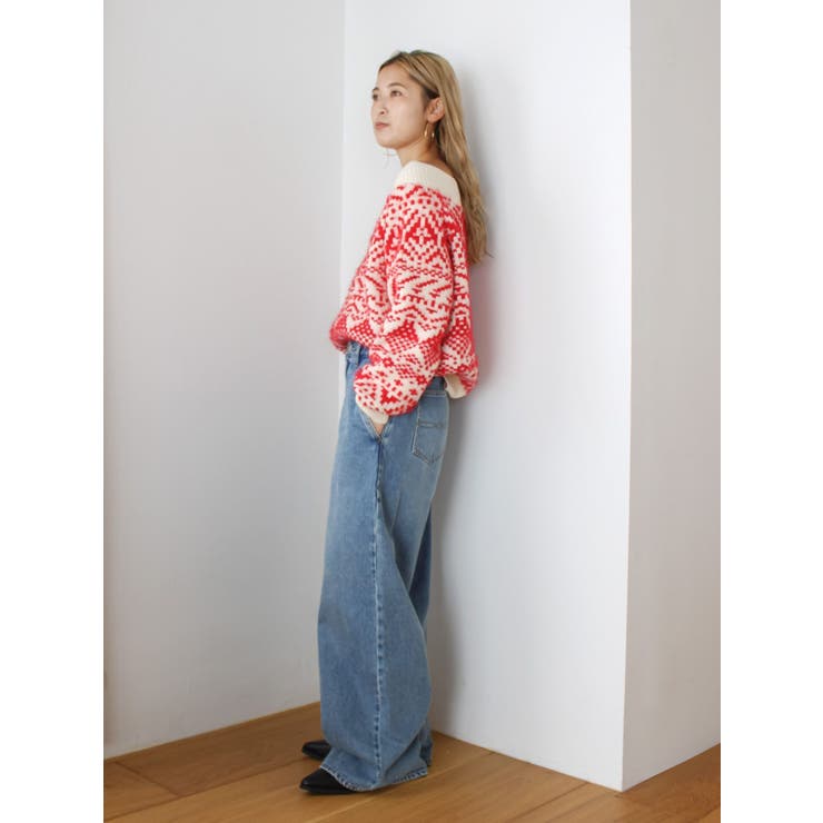 【WEB限定】オフショルジャカードニット | Ungrid | 詳細画像19 