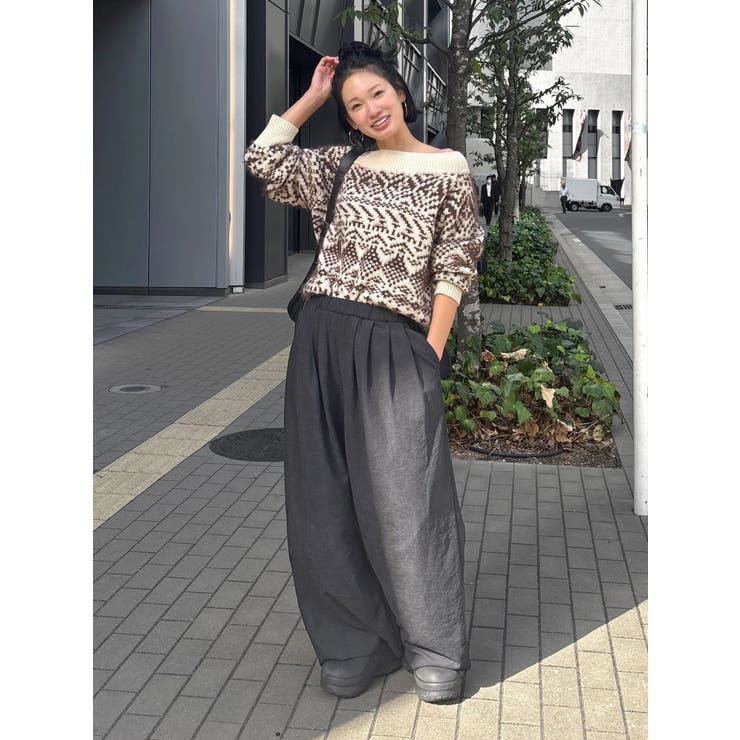 【WEB限定】オフショルジャカードニット | Ungrid | 詳細画像31 