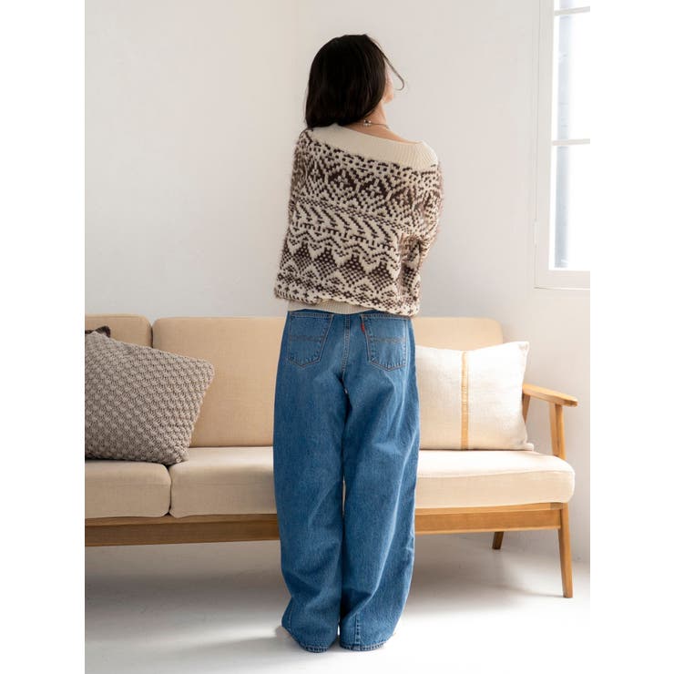 【WEB限定】オフショルジャカードニット | Ungrid | 詳細画像8 