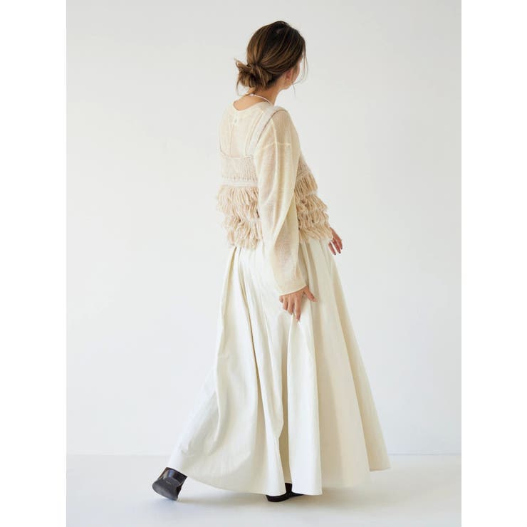 マルチウェイフリンジデザインニットビスチェ | Ungrid | 詳細画像13 