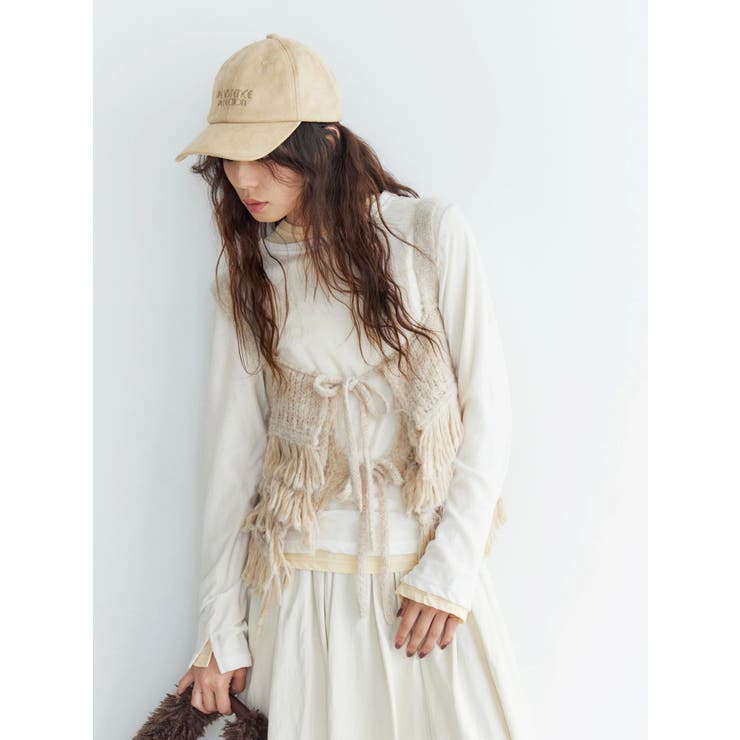 マルチウェイフリンジデザインニットビスチェ | Ungrid | 詳細画像14 