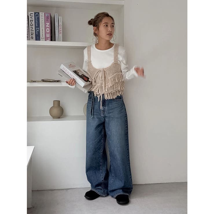 マルチウェイフリンジデザインニットビスチェ | Ungrid | 詳細画像36 