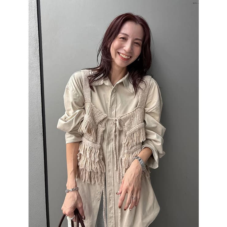 マルチウェイフリンジデザインニットビスチェ | Ungrid | 詳細画像37 