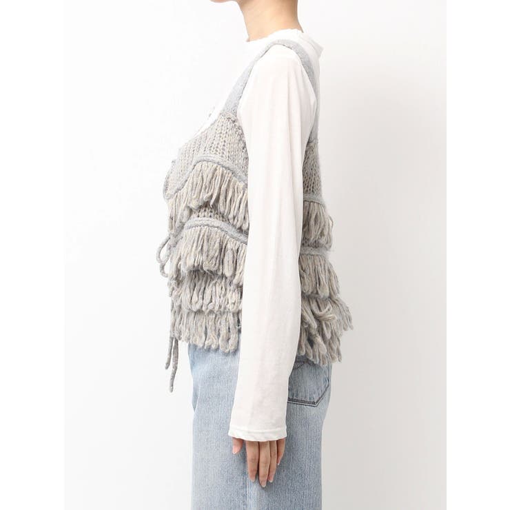 マルチウェイフリンジデザインニットビスチェ | Ungrid | 詳細画像41 