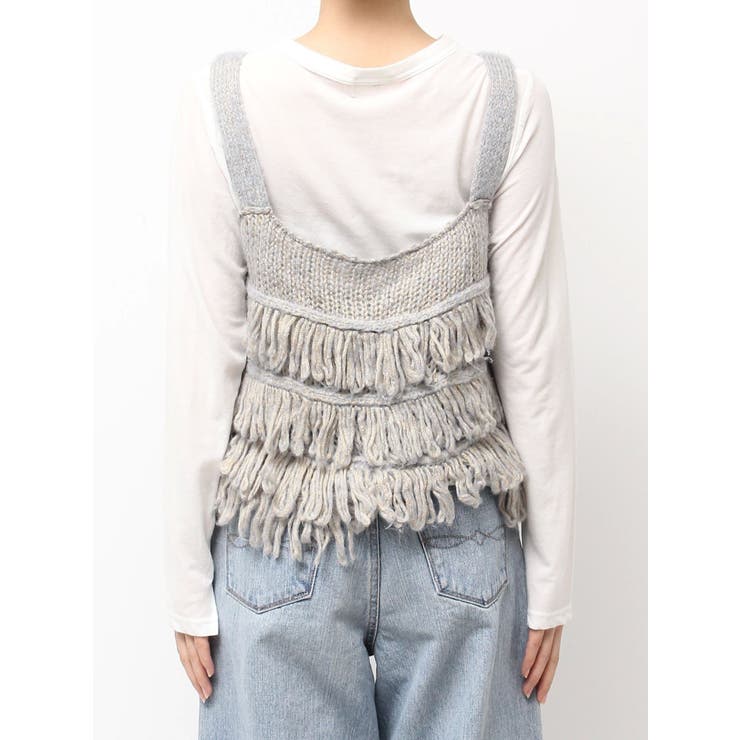 マルチウェイフリンジデザインニットビスチェ | Ungrid | 詳細画像42 